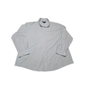 Mizzen + Main Leeward Shirt Classic Fit Long Sleeve Button Up XXL Blue White D20